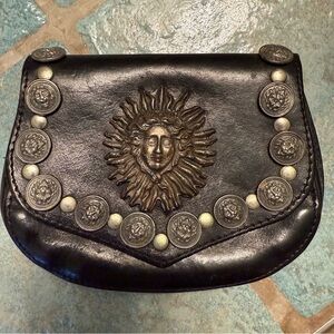 Black Leather Belt wallet